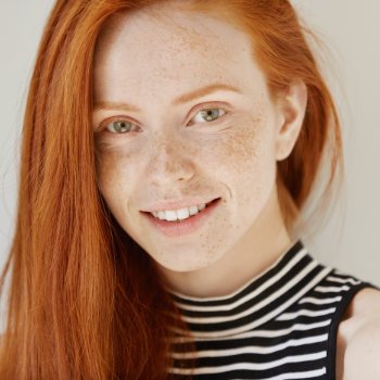 Gentle redhead girl smiling Dental Care   Acworth patient