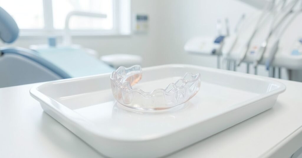 Custom TMJ night guard for jaw support